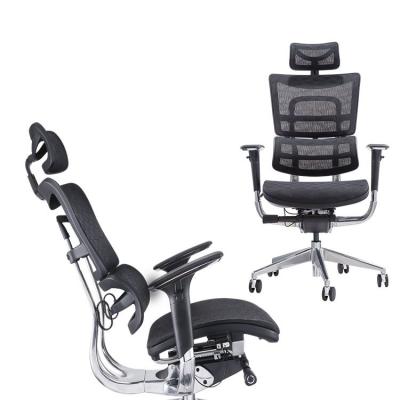 China (Height)Adjustable High Back Modern Ergonomic Executive Office Chair With Headrest for sale