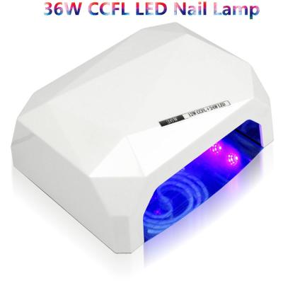 China Diamond Shape 36w UV LED Nail Lamp For Curing Gel Polish With IR Sensor for sale