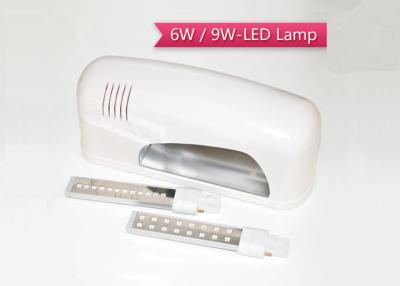 China Durable Glass 6W 9W LED Nail Lamp / Bulb / Tube 405nm Energy Saving for sale