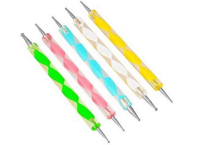 China Plastic 2 Way Dotting Pen Marbleizing Nail Art Accessories / Nail Polish Dotting Tool for sale