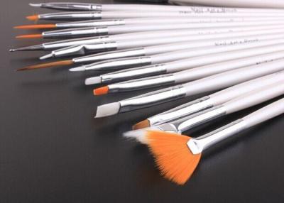 China White Synthetic Nail Cleaning Brush / Draw Pattern Painting Nail Art Brush Set for sale