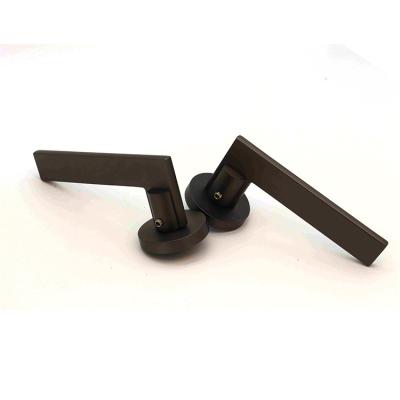 China Door Factory 30-55mm Wooden Door Lever Gun-Color Direct Door Locks And Handles for sale