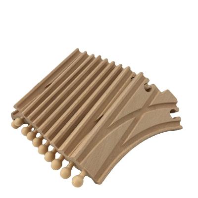 China Wear Resistant and Not Easy to Deform Good Quality Manufacturer Professional Wooden Track Train Board Beech Bifurcated Rails for sale