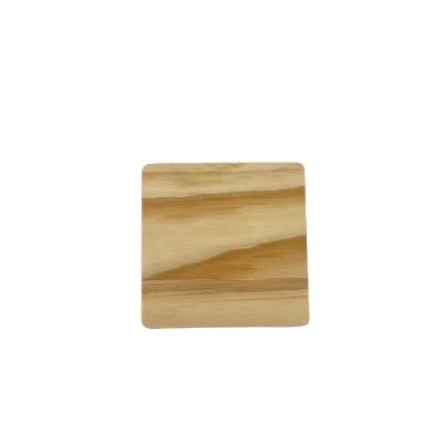 China Wear Resistant And Not Easy To Deform Chinese Factory Price Customized Cork Bamboo Pine Square Coaster For Sale for sale