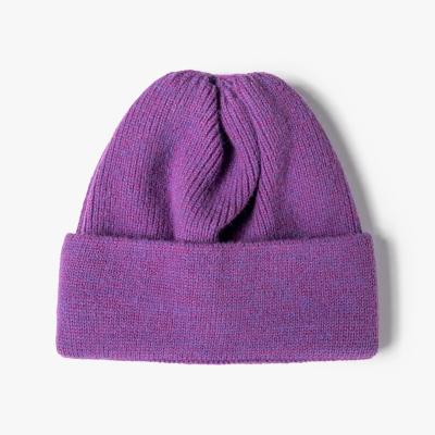 China Fashion JOINT Custom Beanies Wholesale Knitted Hat Winter Products Logo Hats Fisherman Beanie for sale