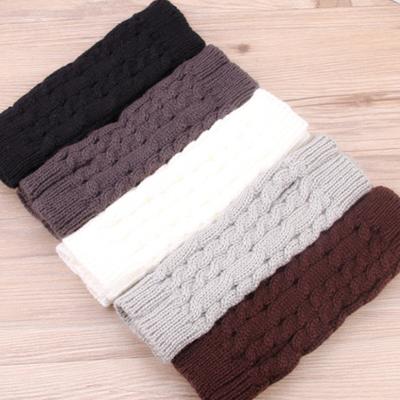 China Women's Imitation Big Deal Woolen Glove Coat Women's Knitted Gloves Fingerless Custom Made Winter Soft Warm Gloves for sale