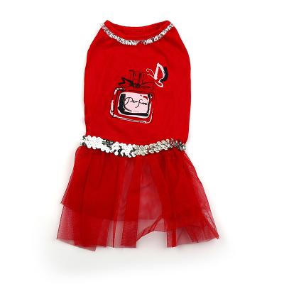 China Sustainable Dog Dress Doggie Sunbathing Pet Clothes Dog's Princess Dresses Puppy Skirt for sale