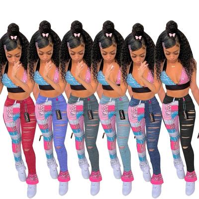 China 2 Piece Sports Tracksuit Anti-wrinkle Bandana Sets 2021 Summer Sexy Clothing Women Two Piece Pants Sets Wholesale Jogging Joggers Sets for sale