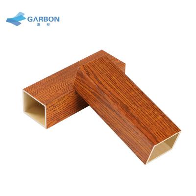 China Factory Price New Modern Bottom Design Wood Composite Slats Wpc Timber Tube for sale