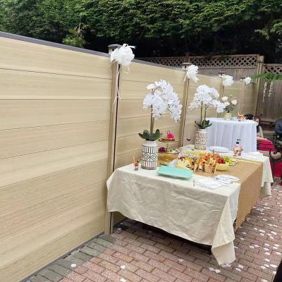 China Waterproof Easy Install Outdoor WPC Panels Kindergarten WPC Garden Fence for sale