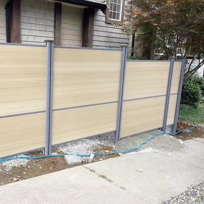 China Waterproof Garden Use WPC Waterproof Wood Anti UV Fence Plastic Composite Fencing for sale