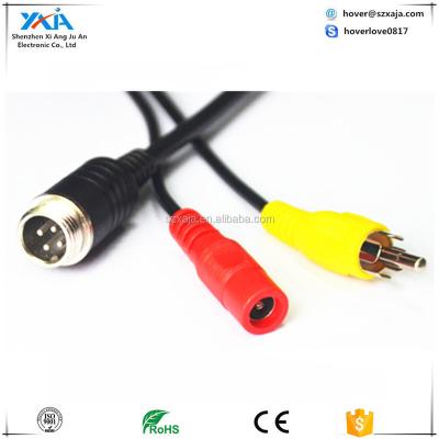 China RCA Radio DC Electronic Power Connector 4 Pin Aviation Female Adapter Cable for sale