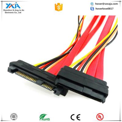 China Electronic 18-Inch SAS 29 Pin To SATA Cable With LP4 Power for sale