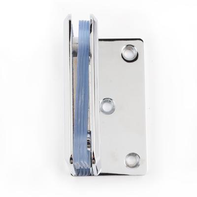 China Modern Shower Room Tempered Glass Door Hinge Bathroom Clip Cast Stainless Steel Solid Glass Shower Hinge for sale