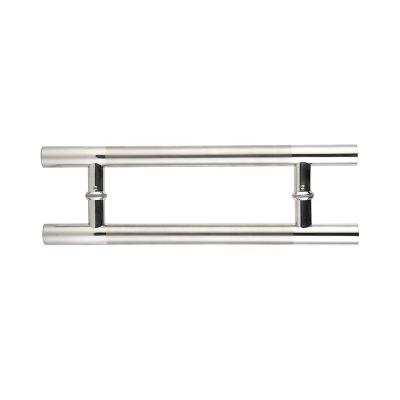 China Modern High Quality 304 /316 Stainless Steel H Type Porcelain Shower Pull Glass Sliding Door Handle for sale