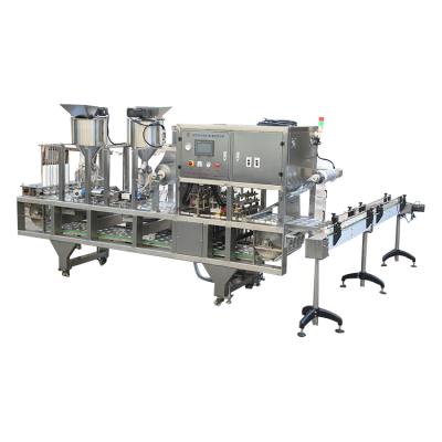 China Automatic Beverage Water Cup Filling And Sealing Machine With Vacuum Function for sale