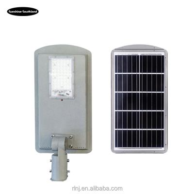 China New 30/60w Outdoor Solar ROAD Street Light For Road Garden Human Body Induction Lights Solar Integrated Led Street Lights for sale