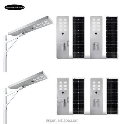 China ROAD IP65 Solar Rocker and Arc Super Bright Street Lights Outdoor Waterproof Integrated 80W Street Lights for sale