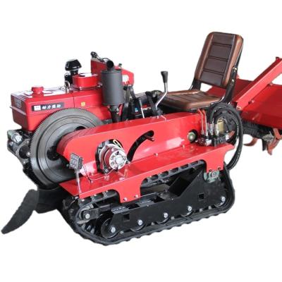 China Vegetable Fields 50 Hp Crawler Micro-tiller Wheel Walking Tractor Garden Tiller Cultivating Hoe Subsoiler Farming Tools Farming for sale