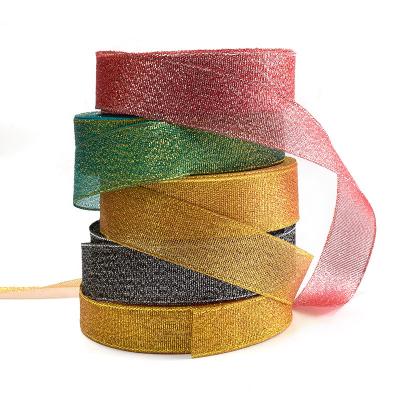 China Eco-friendly Multi Color Christmas Gift Box Gift Box Ribbon DIY Western Dot Box Packing Ribbon 25 Yards / Roll for sale