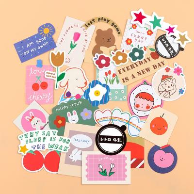 China Custom cartoon sticker sheet waterproof vinyl label laptop die cut stickers PVC waterproof stationary deco aesthetic stickers sticker for sale