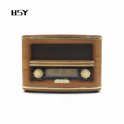 China FM 2016 Antique retro classic wooden vintage fm AM retro radios with LED bulb/BT/mp3, wholesale for sale