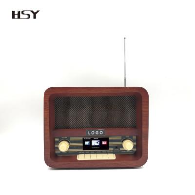 China DAB PORTABLE Hot Selling Radio Retro Style Alarm Clock TFT Display Radio for sale