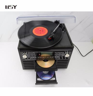 China REC-106 Retro Turntable Player CD VCR USB Multiple SD Cassette Player for sale