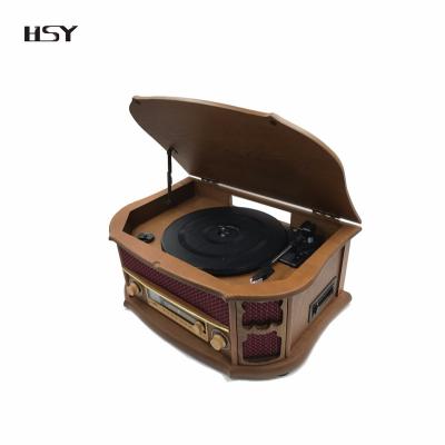 China brand factory classic nostalgic turntable with AM/FM radio for home 1687 for sale