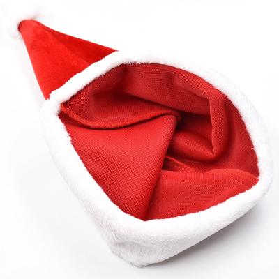 China Cotton Soft Chinese Decoration Custom Manufacturer Christmas Red Hat for sale