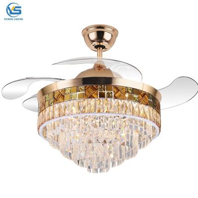 China Crystal Chandelier Fan With 42inch Fan Crystal Chandelier With Crystal Chandeliers for sale