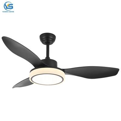 China Smart Ceiling Fan 48inch With Remote Control Wood Blade Ceiling Fan With Light 220v Ceiling Fan With 3 Blades Light en venta