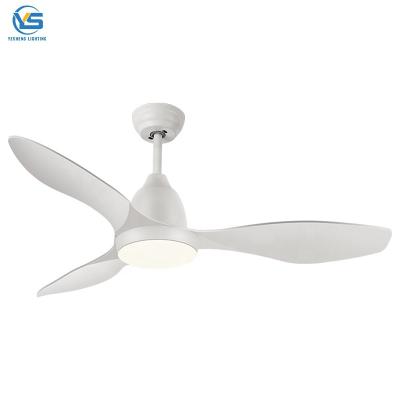 China 48 Inch Modern Ceiling Fans Wood Blade Ceiling Fan With LED Lights Remote Control DC en venta