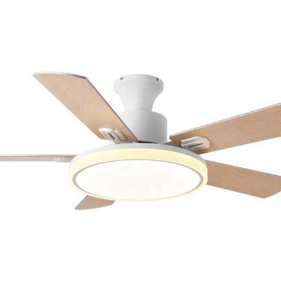 China 2020 Ceiling Fan With Light Led Ceiling Fan Wood Blade Ceiling Fan Abanico Techo 52 Inch Wood Ceiling Fan for sale