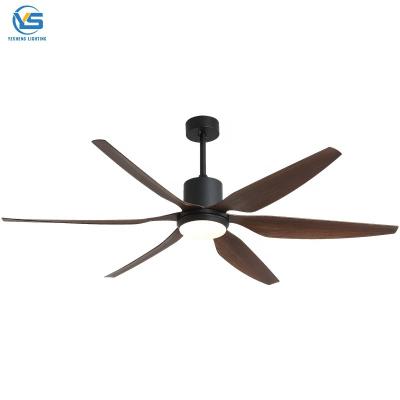 China Large Ceiling Fan 66 Inch With Led Light Wood Blade Ceiling Fan With Remote Control Large Ceiling Fan en venta