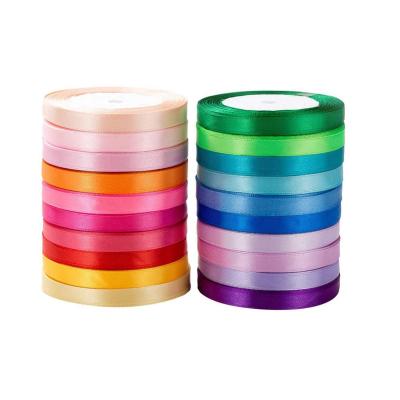 China Good Quality Wholesale Hot Selling Eco-friendly Binding Satin Ribbon Gift Ribbon Polyester Covering for sale