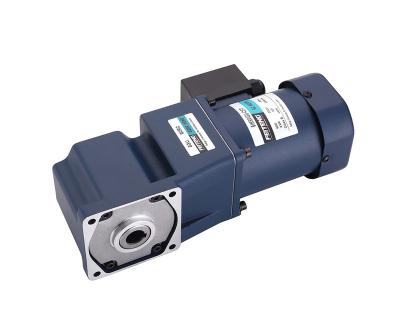 China 90 Degree 140w 200w Right Angle Totally Enclosed AC 230v 220v Regulated Speed ​​Gear Motor With Speed ​​Control for sale