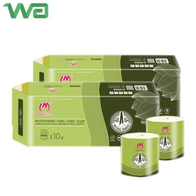 China Biodegradable Bamboo Pulp Toilet Paper Private Label Bamboo 4ply Toilet Paper for sale