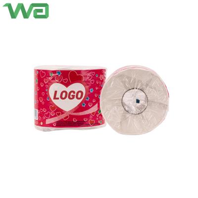 China Home Wholesale Custom Printed Cheap Recycle Toilet Paper Roll for sale