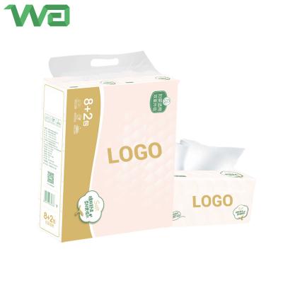 China 105 Sheets Super Absorbent Highly Demand Removable Biodegradable Soft-Pack Face Products Facial Tissue for sale