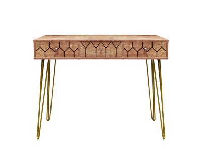 China ZJH Stable Luxury Console Table Sofa Table With Two Drawers Entry Hall Table for sale