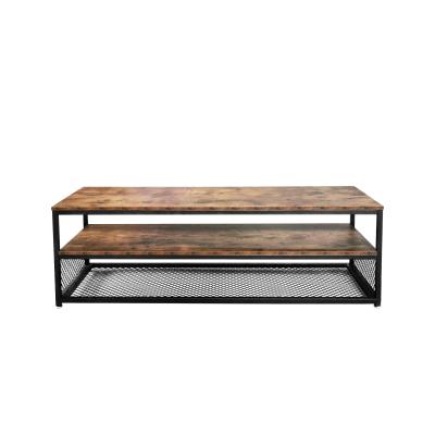 China ZJH Durable Wooden Industrial Style TV Cabinet TV Table TV Stand Furniture For Living Room for sale