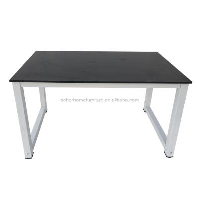 China ZJH Modern Durable Office Desk Table Metal Wood Standing Frame Table For Home Office for sale