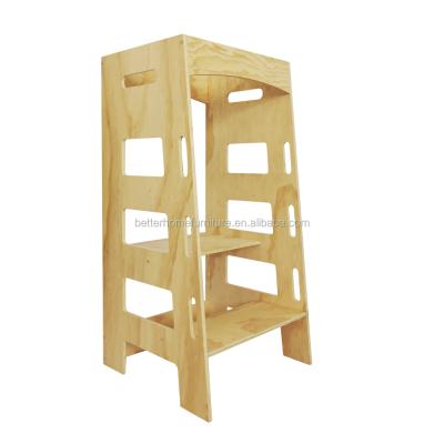 China ZJH PANEL Folding Wooden High Chair Party Restaurant Feeding Kids Children Chair for sale