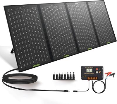 China RV Eco-Worthy 120W Foldable Solar Panel 20A Solar Charge Controller 10 DC Adapters Portable Solar Panel Bag For RV Caravan for sale