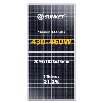 China Solar Power System 430W-460W PERC Customized Solar Panel Energy System For Roof for sale