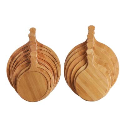 China Western Steak Pizza Round Tray Wooden Bread Core Bamboo China Style Cake Board for sale