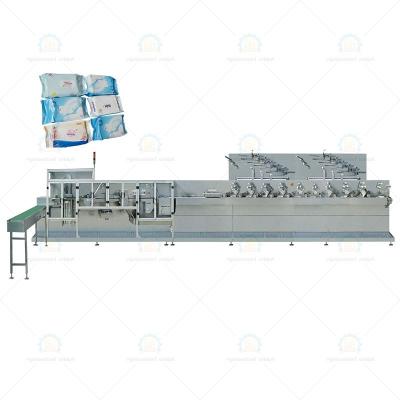 China Interfold Type& 2022 Brand New Single Extraction Semi-automatic Wet Wipes Making Machine Baby Adult Water Wet Wipes Making Machine for sale