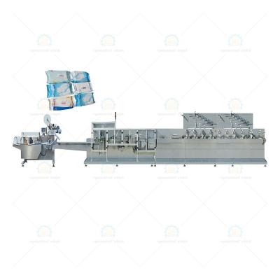 China Interfold Type& Good Quality Single Wet Extraction Household Wet Wipes Production Facilities Fully Automatic Nonwoven Wet Wipes Making Machine for sale