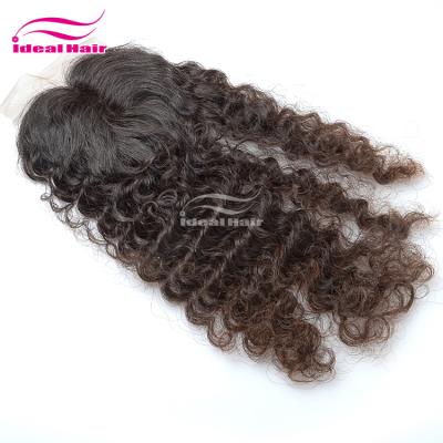 China The Best Sellers 100% Virgin Human Hair Deep Wave Unprocessed Human Hair Closure for sale